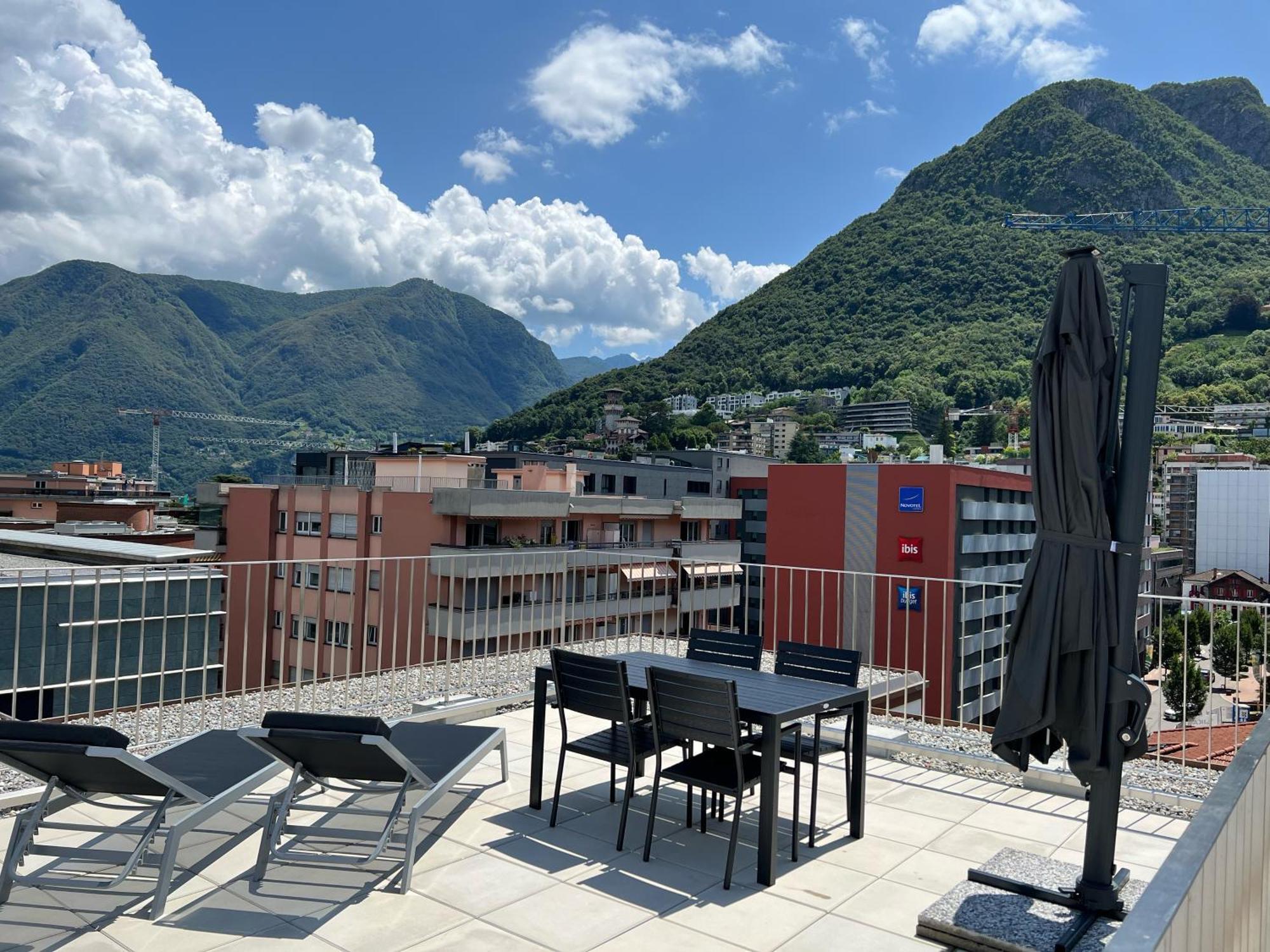 Ferienwohnung Lakeside Attic Lugano Exterior foto